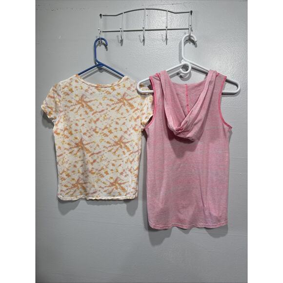 Lot of 2 OLd Navy So Girls 16- 18 Short Sleeve Tee, Sleeveless Hooded Tank Top - Picture 2 of 13